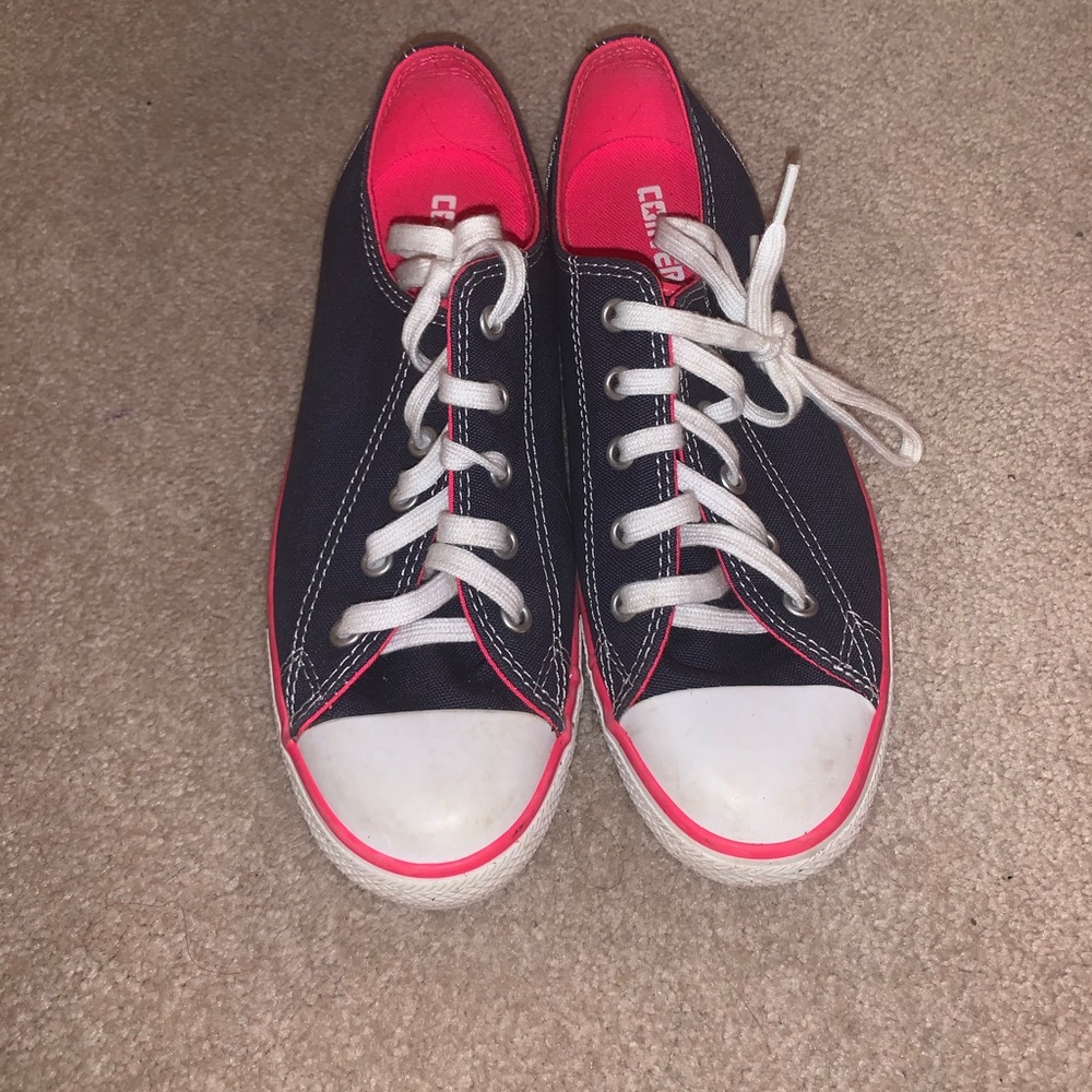Navy and Pink Converse
